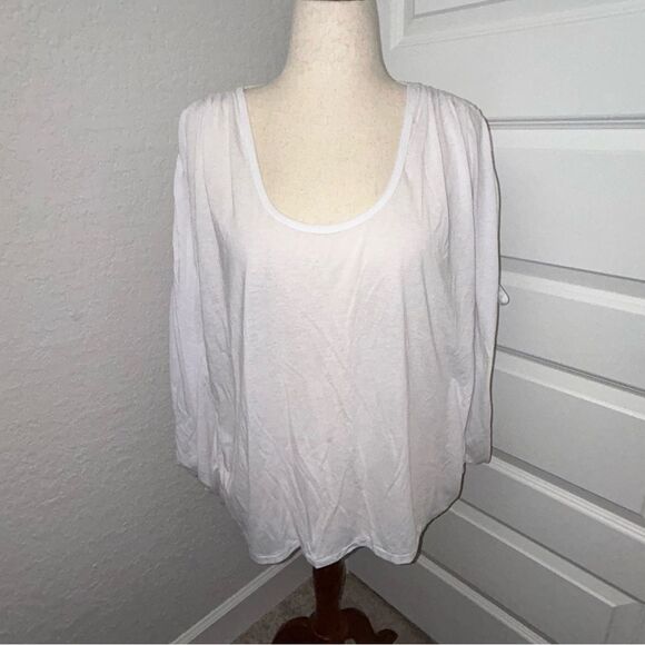 Elizabeth and James Tops - Elizabeth and James Boho Ruched Kimono Dolman Sleeve Blouse Shirt Top